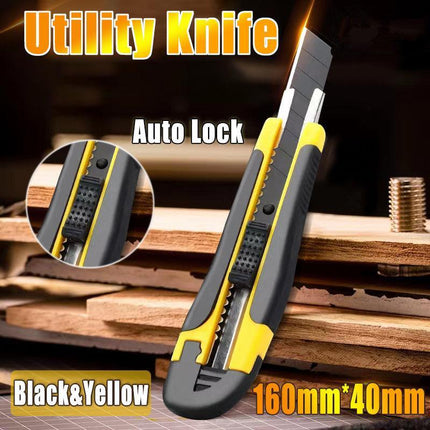 Utility Knife Pack/Box Cutter Snap Off Knife Blades Long Last Hand Craft Tool AU - Aimall