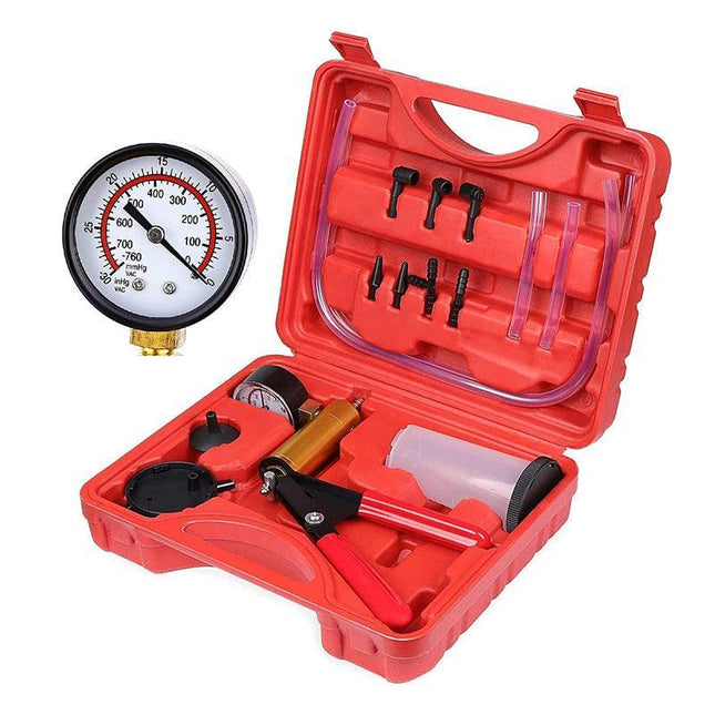 Hand-Held Brake Bleeder Tester Set Bleed Kit Car Motorbike Bleeding Vacuum Pump - Aimall