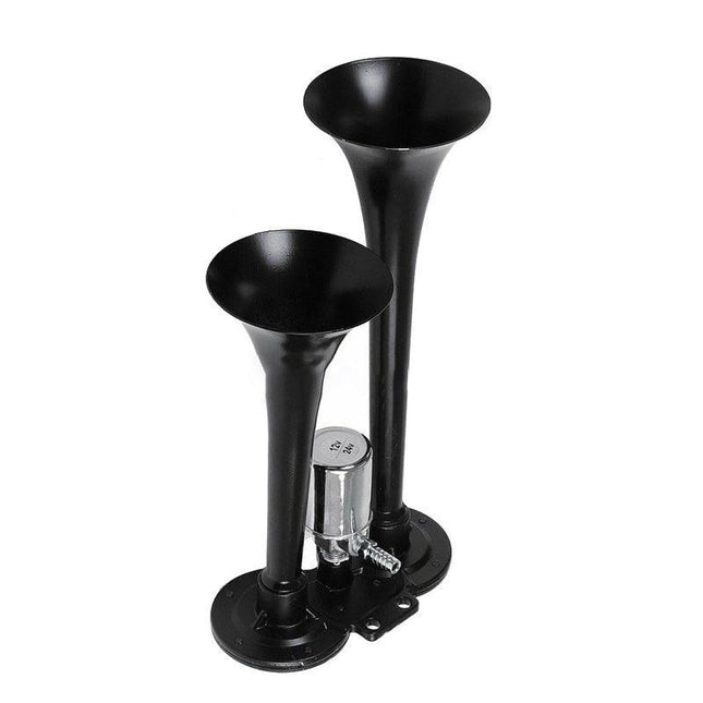 12/24V 110±5dB Super Loud 12/24V 2-Trumpet Air Horn for Vehicles - Aimall