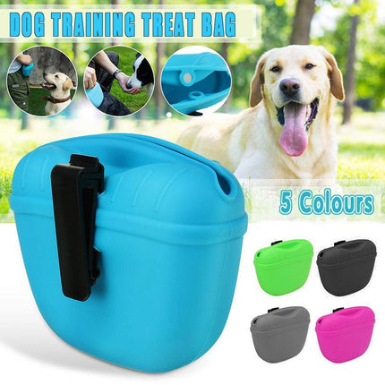 Pet Silicone Training Treat Bag Pouch with Clip Waist Pack Feed Feed Dog AU - Aimall