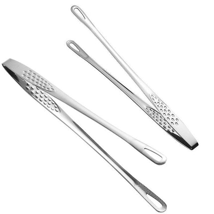 24/28Cm Stainless Steel Kitchen Grill Straight Tweezers Bbq Food Tongs Tools Au - Aimall