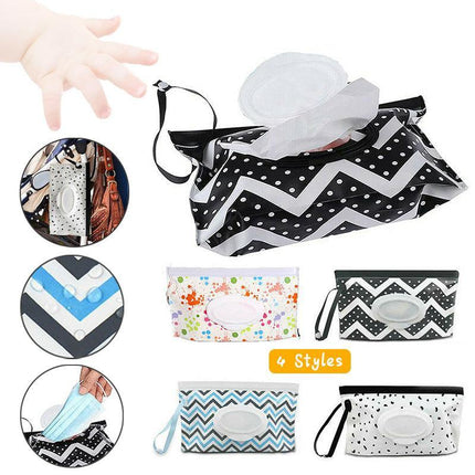 Portable Wet Wipe Dispenser Bag Travel & Baby Care Pouch - Aimall