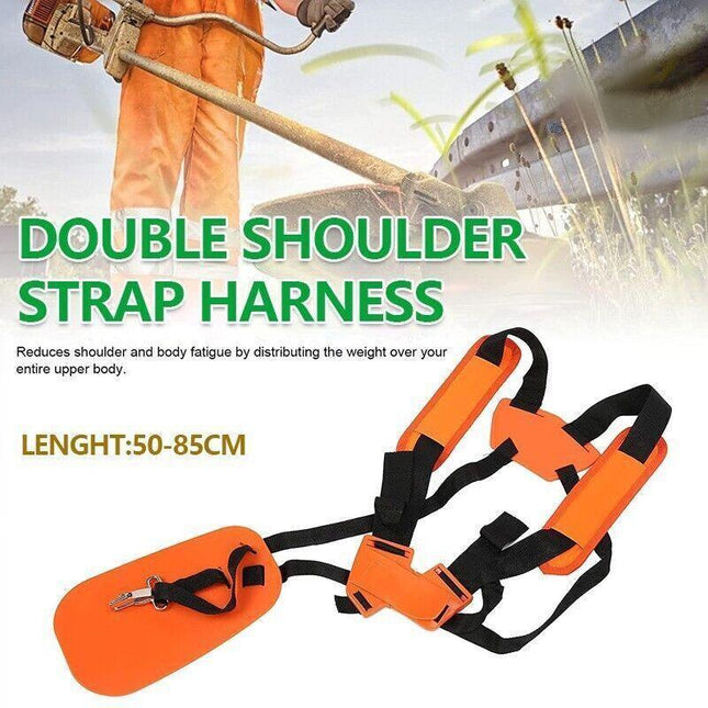 Universal Double Shoulder Strap Harness For Brushcutter Whipper Snipper Trimmers - Aimall