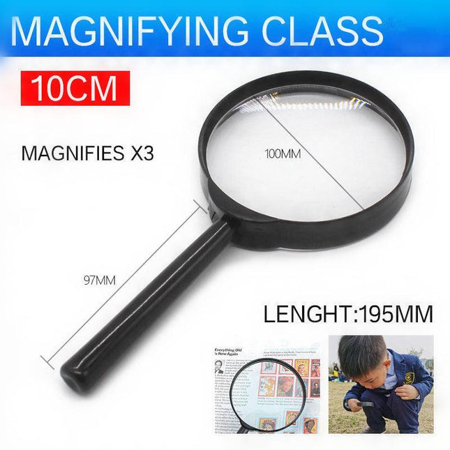 10Cm Large Magnifying Glass Magnifier Handheld Loupe Reading Optical Clarity Au - Aimall
