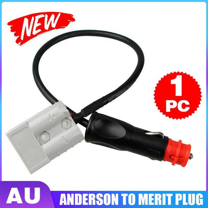 50 Amp Anderson Plug To Merit Cigarette Plug Adapter 50Cm - Aimall