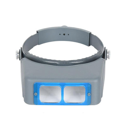 Headband Magnifier Head Wearing Jeweler Reading Magnifying Glass Loupe Optivisor - Aimall