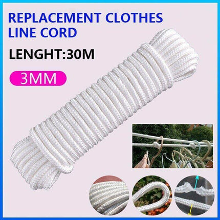Clothes Line Cord Replacement With Uv Nylon Core Wire 3Mm × 30M Clotheline Au - Aimall