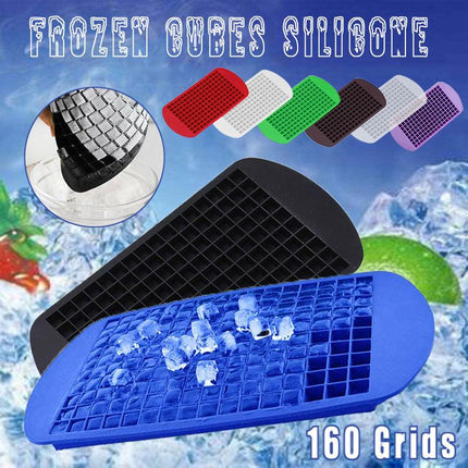 160 Grids Ice Cube Tray Ice Maker Mold Frozen Cubes Silicone Mini Small Diy Au - Aimall