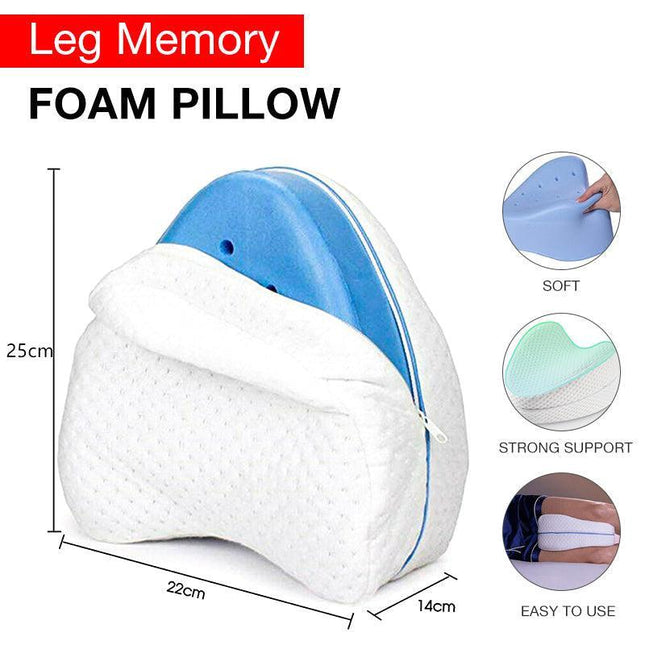 Knee Support Pain Relief Memory Foam Leg Pillow Cushion Washable Cover Au Stock - Aimall