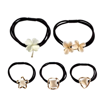Crystal Hair Ties Elastic Band Ponytail Holders Women Fashion Accessory