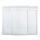 25-100× Poly Bubble Mailers Envelope Padded Bag White Cushioned Satchel 2 Sizes - Aimall