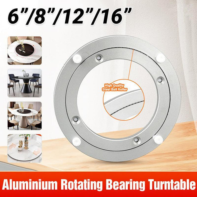 6/8/12/16" Aluminium Rotating Lazy Susan Bearing Turntable Round Swivel Plate Oz - Aimall