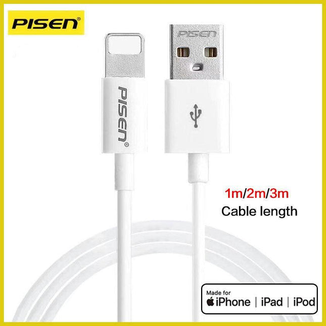 Pisen Usb Fast Charger Data 1/2/3M Cable Compatible For Iphone Ipad 12 11 X Au Aimall