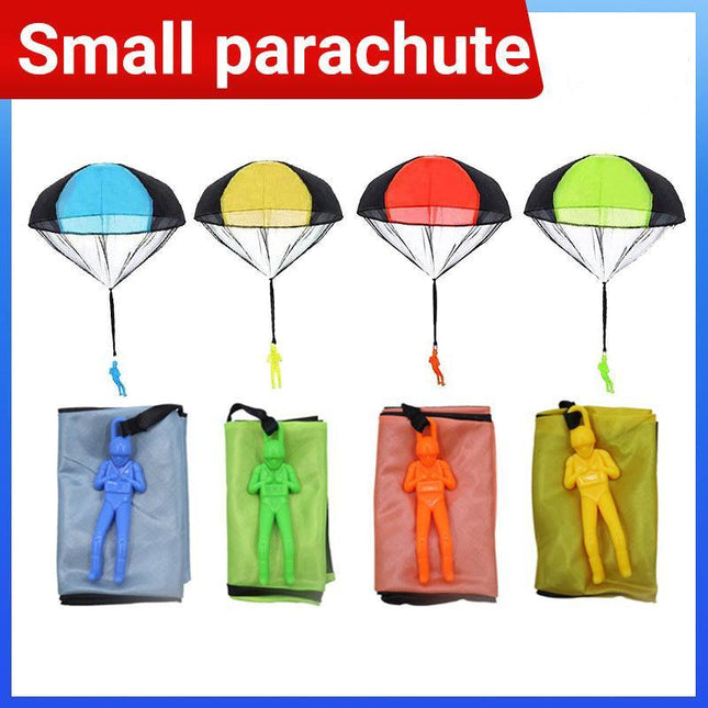 Hand Throwing Mini Soldier Parachute Funny Toy Kid Outdoor Game Play Educational - Aimall
