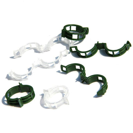 50X Tomato Greenhouse Ties Veggie Plant Support Clips Garden Trellis Stake - Aimall