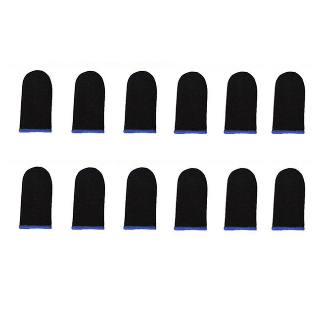 12Pcs Gaming Finger Sleeve Mobile Screen Game Controller Sweatproof Gloves Au - Aimall