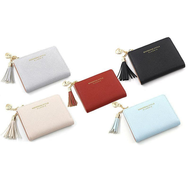 Women Wallet Short Small Coin Purse Ladies Folding Card Card Holder Leather Au - Aimall