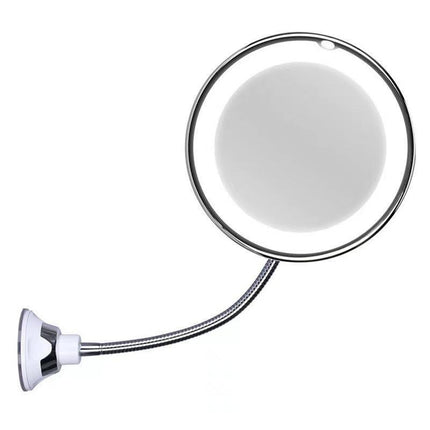 10X Magnifying Makeup Mirror With Led Light Cosmetic 360° Rotation Flexible Au - Aimall