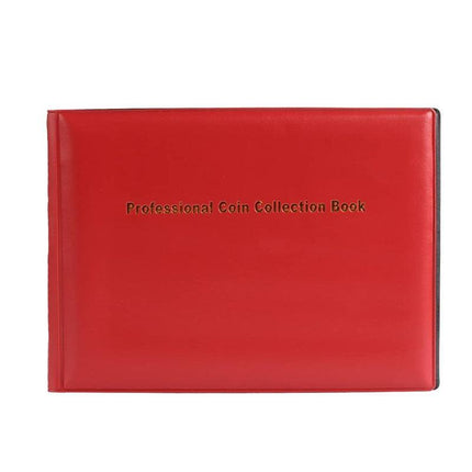 240 Coins Holder Collection Storage Collecting Penny Pocket Album Book Red Aus - Aimall