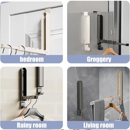 Folding Behind the Door Hook Hanger Clothes Hat Hanger Wall Mounted Organizer