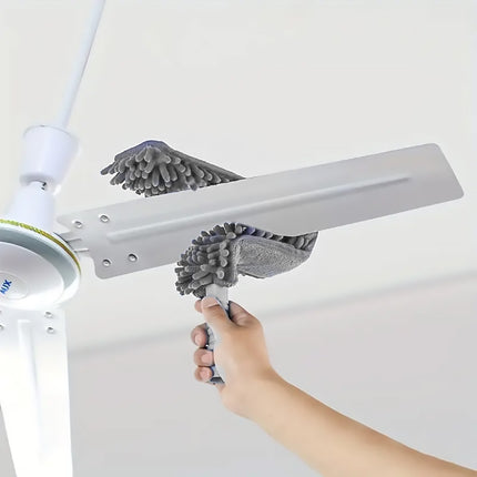 Duster Cleaning Brush Flexible Bendable Handle Soft Dust Cleaner Ceiling Fan