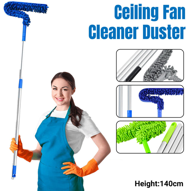 Duster Cleaning Brush Flexible Bendable Handle Soft Dust Cleaner Ceiling Fan