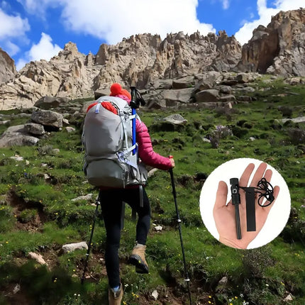 Three-in-one Flint Magnesium Stick Multifunctional Flint with Compass Flint