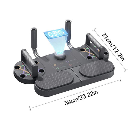 3 in 1 Intelligent Plank Training Board Push Up Bar Chest Core Training Home Gym