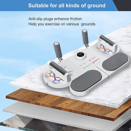 3 in 1 Intelligent Plank Training Board Push Up Bar Chest Core Training Home Gym