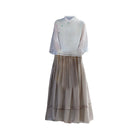 Elegant Cheongsam Women Modern Chic Chinese improved Style Han Fashion Dress - Aimall
