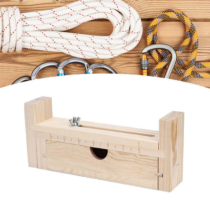 Solid Wood Paracord Bracelet Jig Adjustable Braiding Maker Tool Storage Drawer