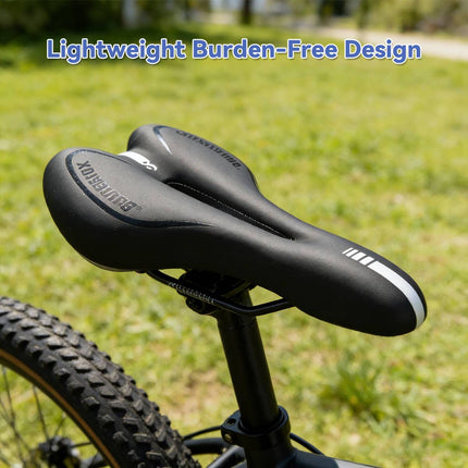 Gel Hollow Bike Saddle 28 x 14.5cm Black Comfort Seat