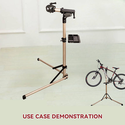 Foldable Aluminium Bike Repair Stand Champagne Gold
