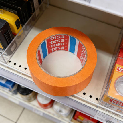 Orange Washi Masking Tape Fine Paint Heat Resistant Hand Tearable 5cm x 50m