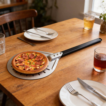 Perforated Round Pizza Turning Peel 7 8 9 Inch