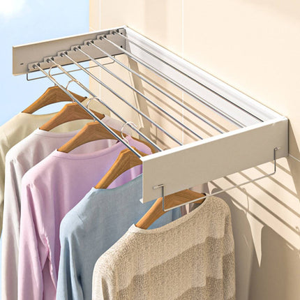 Invisible Wall Mounted Indoor Foldable Clothes Drying Rack Space Saving Home