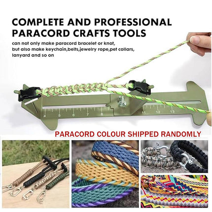 Adjustable Metal Paracord Bracelet Making Jig Braiding Tool DIY Craft Fixture