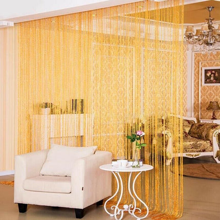 Polyester String Door Curtain Divider for Bedroom Living Room Wedding Decoration