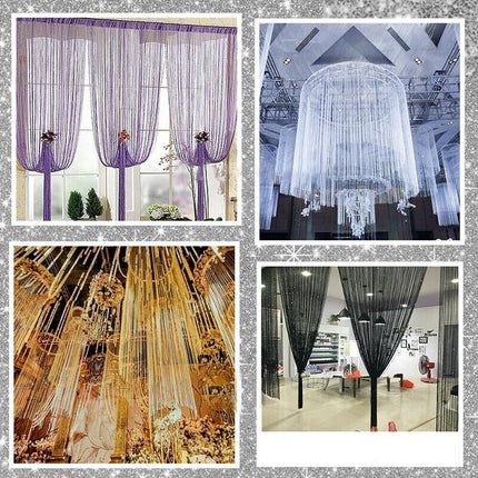 Polyester String Door Curtain Divider for Bedroom Living Room Wedding Decoration
