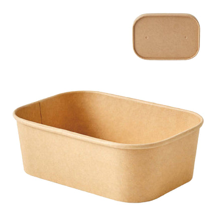 50 Pcs Takeaway Lunch Boxes with Lids Leakproof Food Grade 850ml