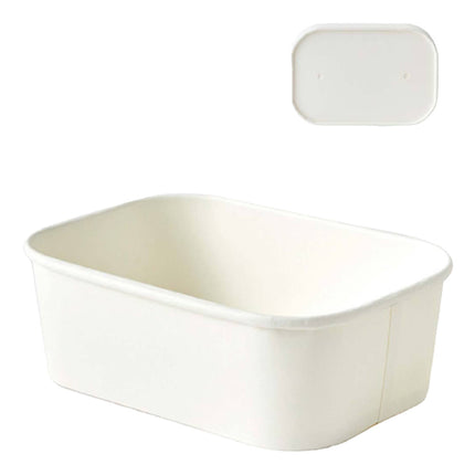 50 Pcs Takeaway Lunch Boxes with Lids Leakproof Food Grade 850ml