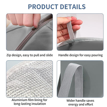 Portable Foldable Foot Soaking Bucket Heat Preserving Basin Travel Foot Bath Tub