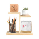 Wooden Desktop Storage Shelf Simple Decorative Flower Stand for Home Office
