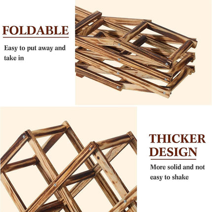 Wooden Wine Rack Display Shelf Stand for Home Bar Storage Wine Bottle Holder