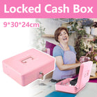 Metal Register Cash Box Key Lock for Retail Shop Market Cashier Money Storage