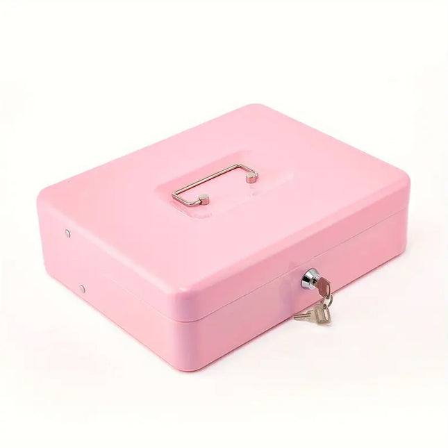 Metal Register Cash Box Key Lock for Retail Shop Market Cashier Money Storage