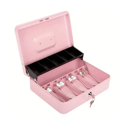 Metal Register Cash Box Key Lock for Retail Shop Market Cashier Money Storage