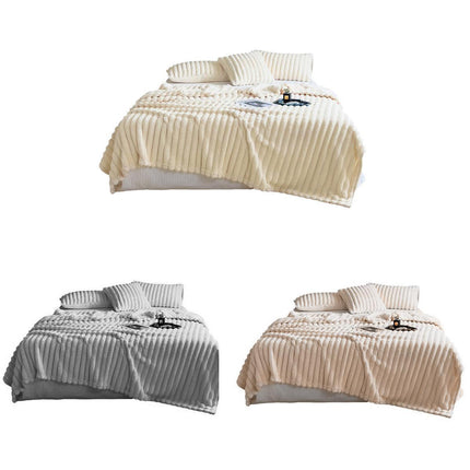 Plush Blanket Leisure Blanket Autumn Winter Warm Nap Throw Soft Cozy