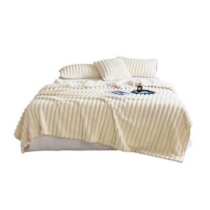 Plush Blanket Leisure Blanket Autumn Winter Warm Nap Throw Soft Cozy