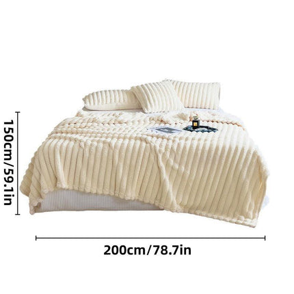 Plush Blanket Leisure Blanket Autumn Winter Warm Nap Throw Soft Cozy
